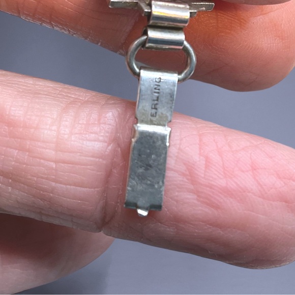 🌺Vintage Sterling Guilloche Enamel Bracelet - Picture 14 of 16